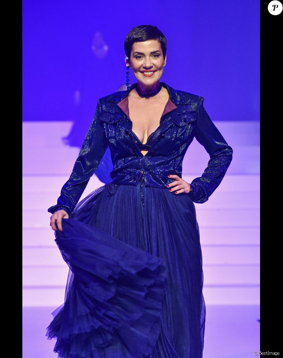 Cristina Cordula - Défilé de mode Haute-Couture printemps-été 2020 "Jean Paul Gaultier" à Paris. Le 22 janvier 2020