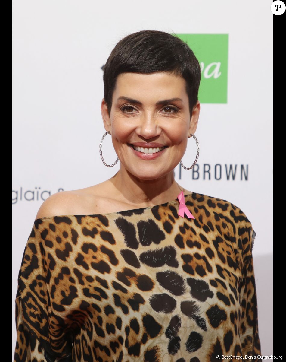 Cristina Cordula, ambassadrice de l'Association Octobre Rose 2019 à l'occasion du lancement de la 26ème campagne d'Octobre Rose par l'association Le Cancer du Sein, Parlons-en ! sur le Champ de Mars à Paris, France, le 1er octobre 2019. © Denis Guignebourg/Bestimage