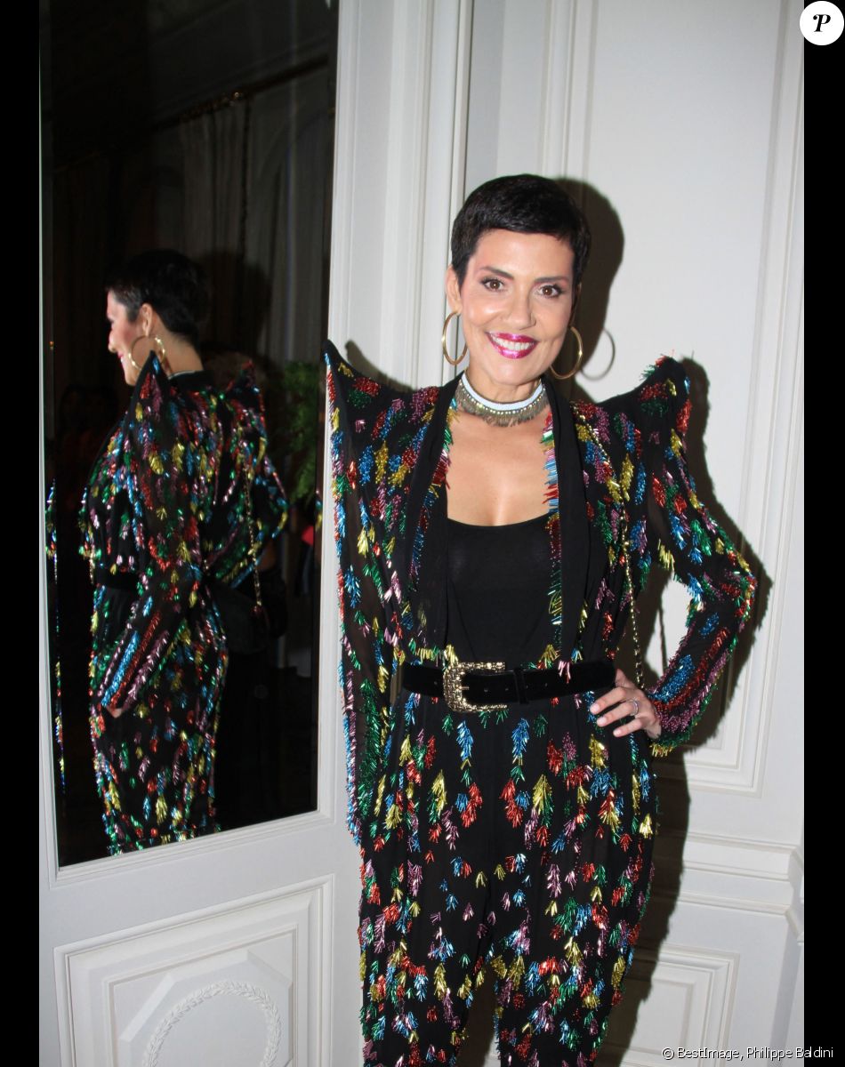 Semi-exclusif - Cristina Cordula (ensemble Jean-Paul Gaultier) lors du cocktail à l'occasion du "Rallye Le Vendôme 80" au profit de l'Institut du Cerveau et de la Moelle épinière à l'Hôtel Ritz à Paris, France, le 7 juin 2019. © Philippe Baldini/Bestimage