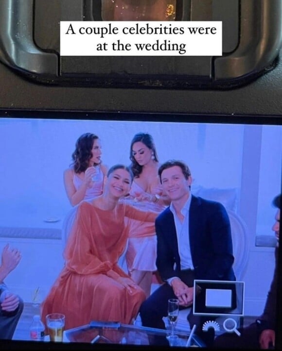 Zendaya et Tom Holland au mariage d'amis, en Californie. Août 2021