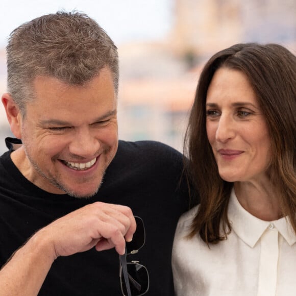 Matt Damon, Camille Cottin au photocall du film Stillwater (Hors compétition) lors du 74ème festival international du film de Cannes le 9 juillet 2021 © Borde / Jacovides / Moreau / Bestimage