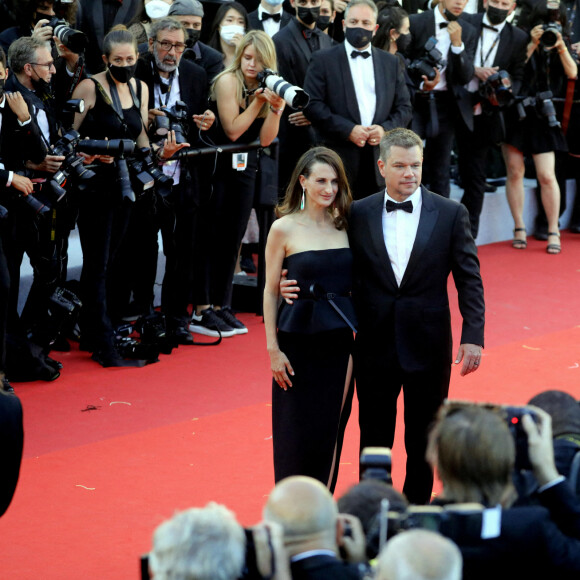 Camille Cottin, Matt Damon - Montée des marches du film " Stillwater " lors du 74ème Festival International du Film de Cannes. Le 8 juillet 2021 © Borde-Jacovides-Moreau / Bestimage