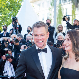 Matt Damon et Camille Cottin - Montée des marches du film " Stillwater " lors du 74ème Festival International du Film de Cannes. Le 8 juillet 2021 © Borde-Jacovides-Moreau / Bestimage