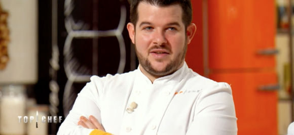 Guillaume lors de la demi-finale de "Top Chef" sur M6
