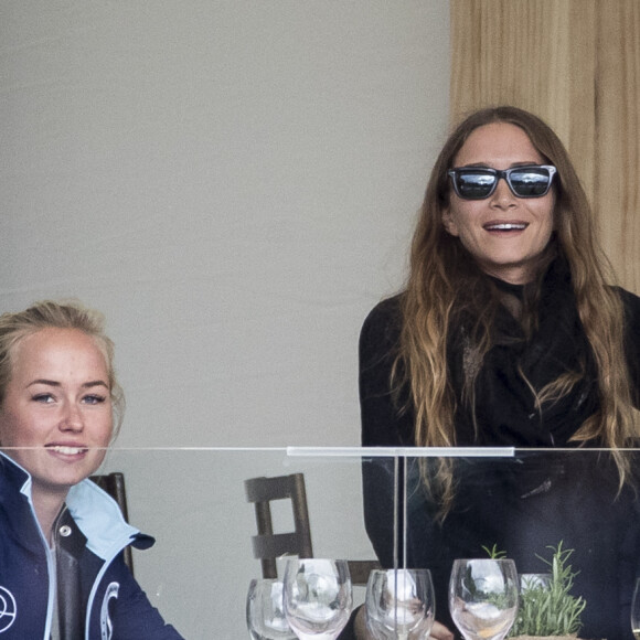 Olivier Sarkozy et sa femme Mary-Kate Olsen assistent au Global Champions Tour CSI2 Madrid 2019, Madrid, le 17 mai 2019.