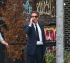Exclusif - Olivier Sarkozy, un bandeau sur l'oeil gauche, aperçu dans les rues de New York, le 14 juillet 2021.