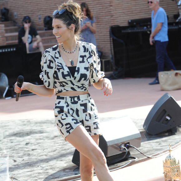 Exclusif - Laury Thilleman - Jour 2 - Répétitions - Enregistrement de l'émission "La fête de la Chanson à l'Orientale" à Marrakech, qui sera diffusée le 4 septembre sur France 2. © Veeren / Bestimage