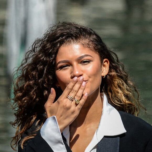 Zendaya arrive au photocall du film "Dune" lors du 78e Festival International du Film de Venise (La Mostra de Venise). Venise, le 3 sptembre 2021. © Alec Michael/Zuma Press/Bestimage