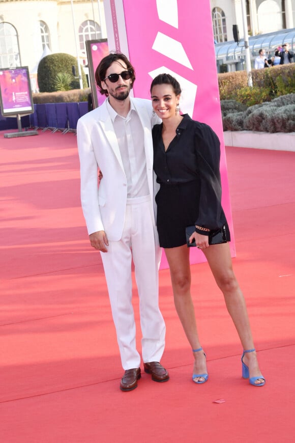 Antoine Lomepal et Souheila Yacoub assistent à la projection du film "Stillwater" lors de la cérémonie d'ouverture de la 47ème édition du festival du Cinéma Américain de Deauville. Deauville, le 3 septembre 2021. © Olivier Borde/Bestimage