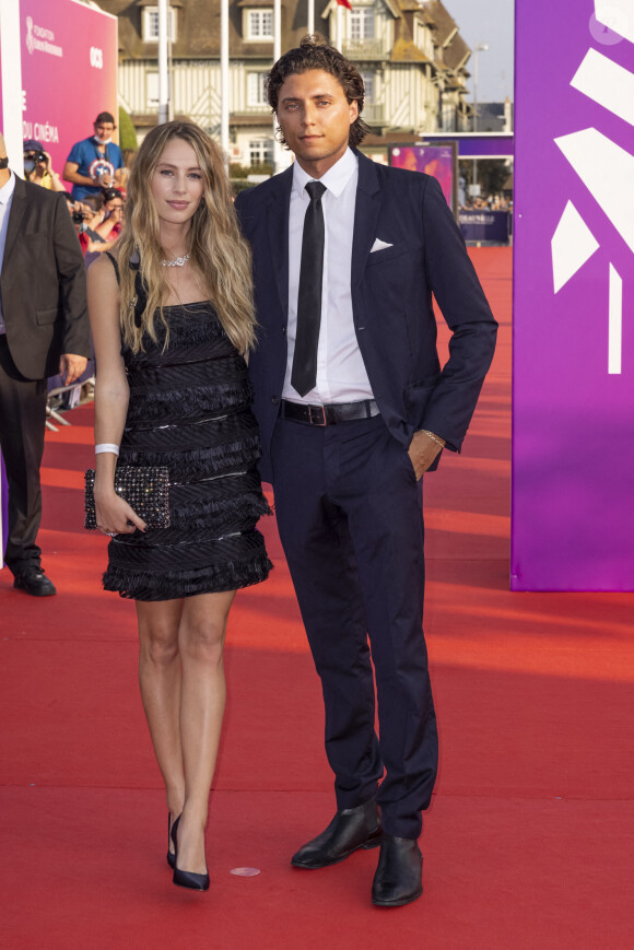 Dylan Penn et Jacob Epstein assistent à la projection du film "Stillwater" lors de la cérémonie d'ouverture de la 47ème édition du festival du Cinéma Américain de Deauville. Deauville, le 3 septembre 2021. © Olivier Borde/Bestimage