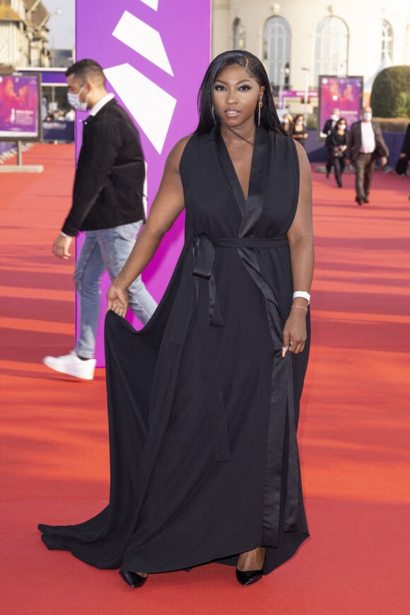 Fatou Guinea assiste à la projection du film "Stillwater" lors de la cérémonie d'ouverture de la 47ème édition du festival du Cinéma Américain de Deauville. Deauville, le 3 septembre 2021. © Olivier Borde/Bestimage