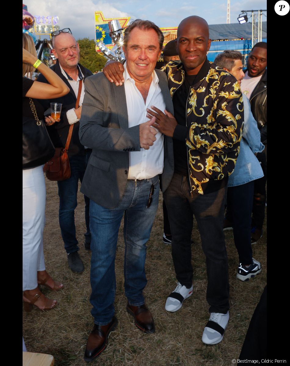 Hervé Pouchol et Yannick à l'inauguration de la "Fête à Neuneu" au profit de l'association "Innocence En Danger" sur la pelouse de la Muette au Bois de Boulogne, à Paris, France, le 3 septembre 2021. © Cédric Perrin/Bestimage