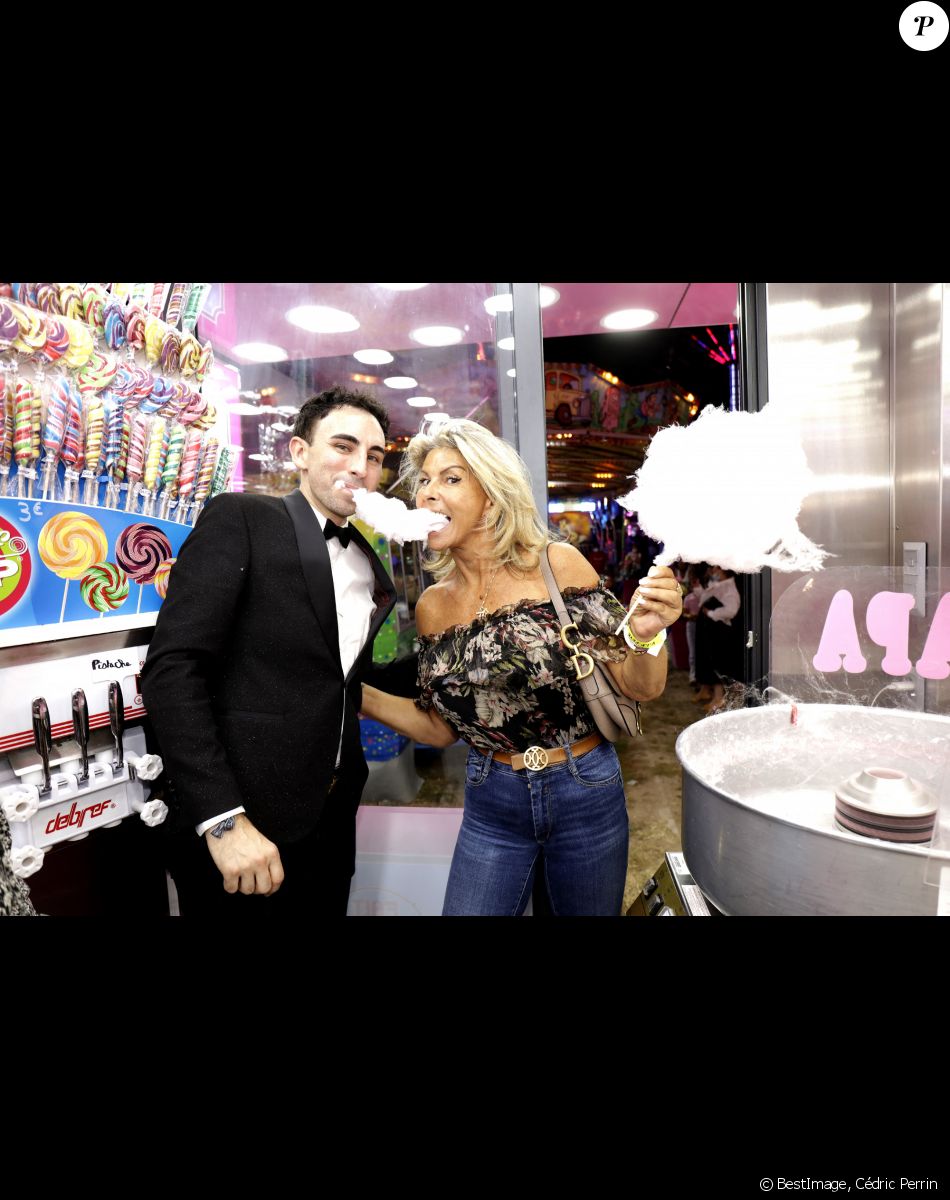 Caroline Margeridon et Jordan de luxe à l'inauguration de la "Fête à Neuneu" au profit de l'association "Innocence En Danger" sur la pelouse de la Muette au Bois de Boulogne, à Paris, France, le 3 septembre 2021. © Cédric Perrin/Bestimage