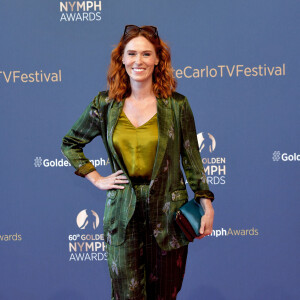 Audrey Fleurot lors du photocall de la cérémonie des Nymphes d'Or du 60ème festival de télévision de Monte Carlo au Grimaldi Forum à Monaco le 22 juin 2021. © Bruno Bebert / Bestimage 