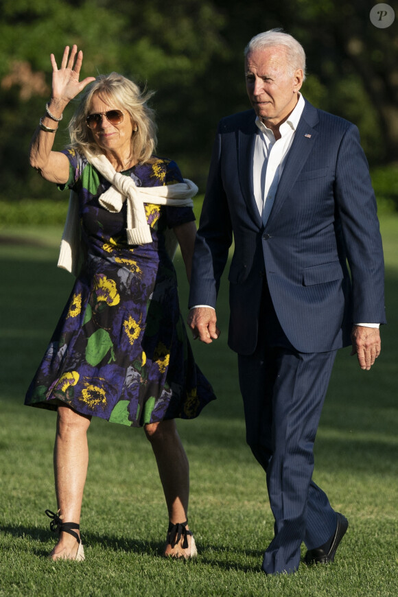 Le président américain Joe Biden et la première dame Jill Biden sont de retour de leur week-end à Camp David, le 28 juin 2021.