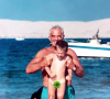 Alessandro Belmondo, enfant, et son grand-père Jean-Paul Belmondo. Photo publiée le 19 juillet 2020.