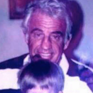 Alessandro Belmondo, enfant, et son grand-père Jean-Paul Belmondo. Photo publiée le 9 avril 2019.