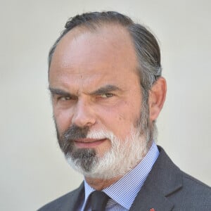 L'ancien premier ministre Edouard Philippe - Le président de la République, Emmanuel Macron lors de la cérémonie d'adieu aux armes du Général François Lecointre, à l'hôtel national des Invalides. © Eliot Blondet / Pool / Bestimage