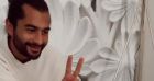 Jesta Hillmann et Benoît Assadi amusés par la réaction de leur fils Adriann, sous cortisone.
