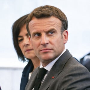 Le président de la République Emmanuel Macron a rencontré les acteurs de la gastronomie locale et nationale à Valence, à l'occasion du déplacement dans la Drôme. Le 8 juin 2021 © Romain Gaillard / pool / Bestimage