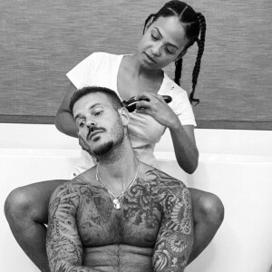 Christina Milian dévoile la nouvelle coiffure de M. Pokora sur Instagram.