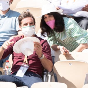 Nolwenn Leroy et Arnaud Clement à Roland Garros le 6 juin 2021. Photo par Laurent Zabulon/ABACAPRESS.COM