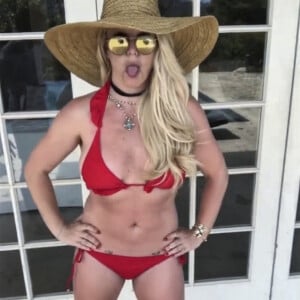 Dernières photos de Britney Spears sur les réseaux sociaux. Los Angeles. Le 5 août 2021. 