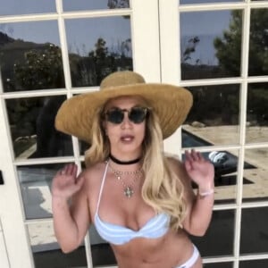 Dernières photos de Britney Spears sur les réseaux sociaux. Los Angeles. Le 5 août 2021. 