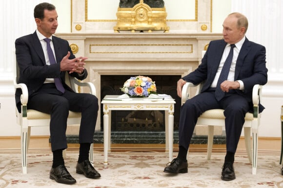 Le président russe Poutine et le président syrien Bashar al-Assad se rencontrent à Moscou le 13 septembre 2021. 