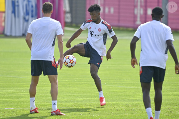Kingsley Coman à l'entraînement avec son équipe du Bayern Munich. Le 13 septembre 2021.