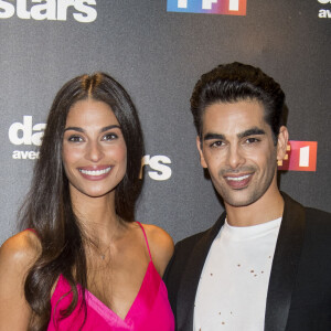 Tatiana Silva et son danseur Christophe Licata lors du photocall de présentation du jury et des nouveaux couples de "Danse avec les Stars" au siège de TF1 à Boulogne-Billancourt, le 28 septembre 2017. © Pierre Pérusseau/Bestimage