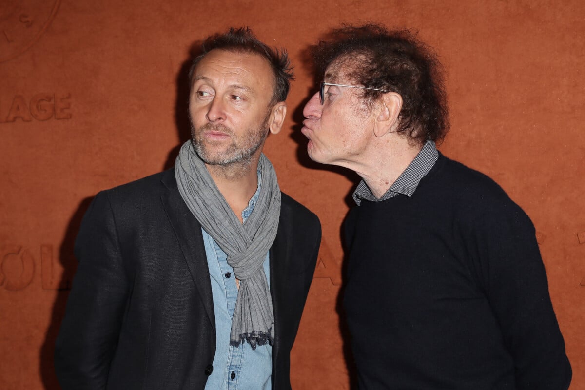 Photo Pierre Souchon et son père Alain Souchon au village des Internationaux de France de