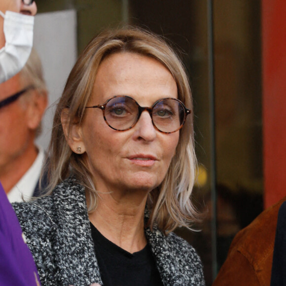 Obsèques de Marthe Mercadier (Marthe Mercadié-Meyrat) en l'église Sainte Hélène à Paris, France, le 21 septembre 2021. © 2021 Christophe Clovis/Bestimage