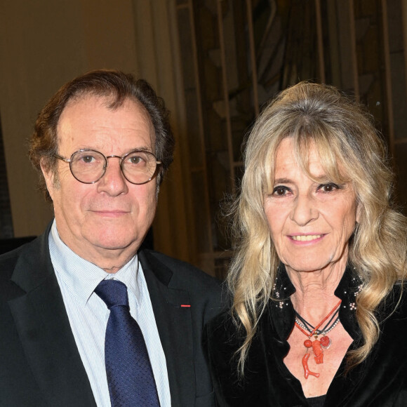 Daniel Russo et sa femme Lucie - Cérémonie de remise des Insignes d'Officier de la Légion d'honneur à Gilbert Montagné au Ministère des Solidarités et de la Santé à Paris. Le 22 septembre 2021 © Coadic Guirec / Bestimage