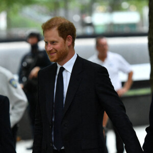 Le prince Harry, duc de Sussex, et sa femme Meghan Markle visitent le One World Trade Center à New York City, New York, etats-Unis, le 23 septembre 2021.