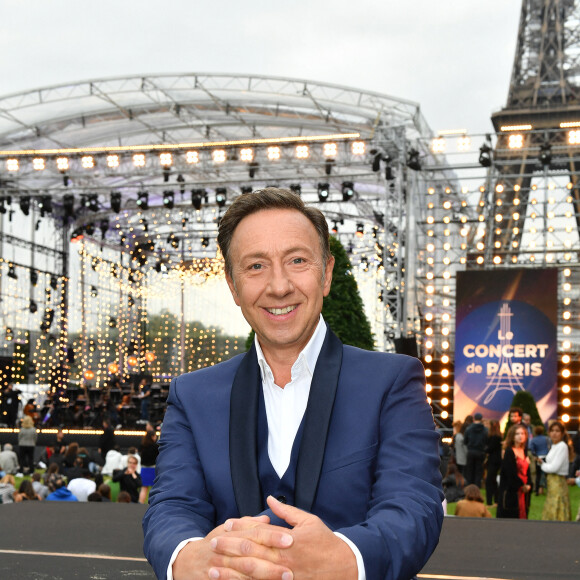Stéphane Bern en backstage lors de l'évènement "Le Concert de Paris" depuis le Champ-de-Mars à l'occasion de la Fête Nationale du 14 Juillet 2021. © Perusseau-Veeren/Bestimage