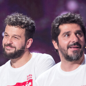 Claudio Capéo, Patrick Fiori - Enregistrement de l'émission "Les enfoirés jouent le jeu", qui sera diffusée le 30 novembre en prime time sur TF1. Le 18 novembre 2019 © Cyril Moreau / Bestimage