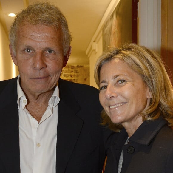 Patrick Poivre d'Arvor et Claire Chazal - Dernière de la pièce " Garde Alternée" avec PPDA au Théâtre de la Gaîté Montparnasse à Paris le 4 juin 2016. © Coadic Guirec / Bestimage