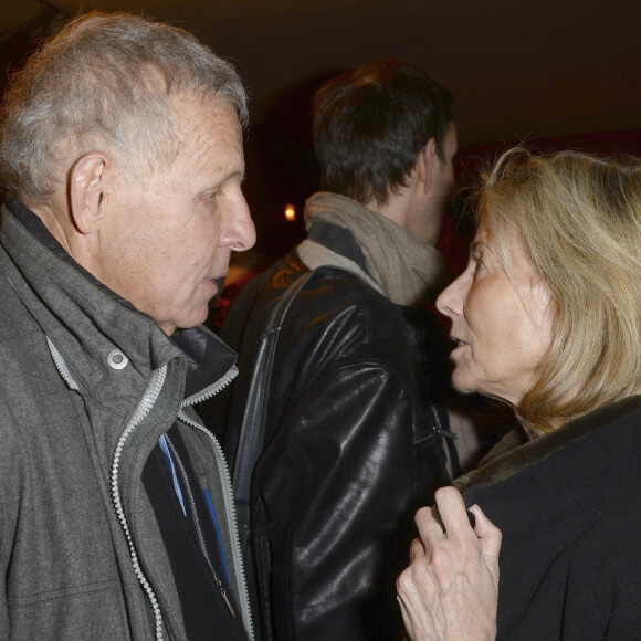 Patrick Poivre d'Arvor et Claire Chazal - People à la générale de la pièce "Garde Alternée" au théâtre des Mathurins avec Patrick Poivre d'Arvor, Alexandra Kazan et David Brécourt à Paris le 6 mars 2016. © Coadic Guirec/Bestimage
