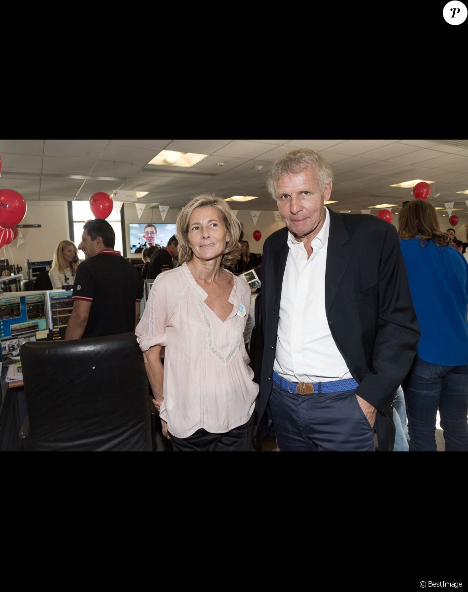 Patrick Poivre d'Arvor et Claire Chazal - 11ème édition du "BGC Charity Day" à Paris le 11 septembre 2015