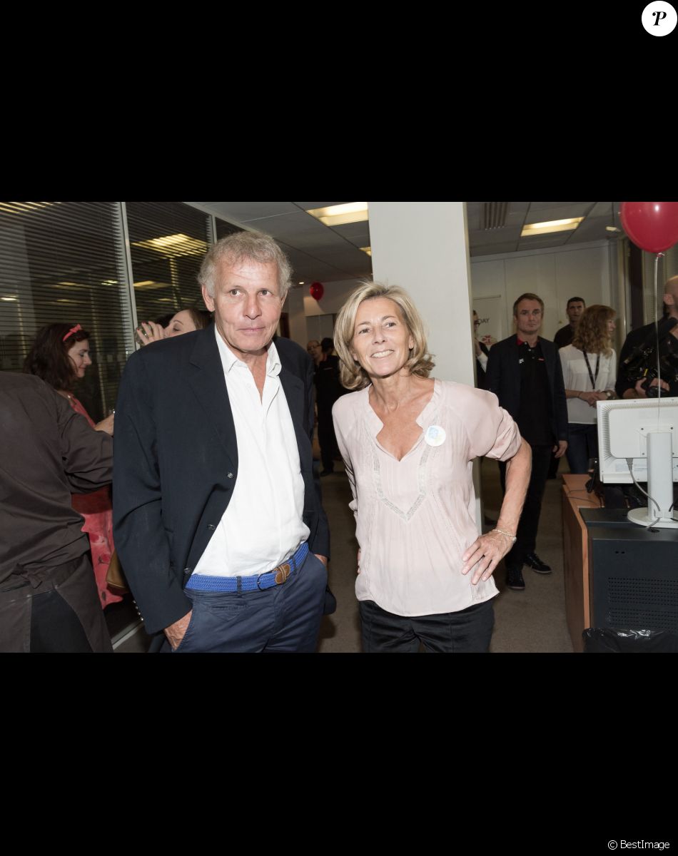 Patrick Poivre d'Arvor et Claire Chazal - 11ème édition du "BGC Charity Day" à Paris.
