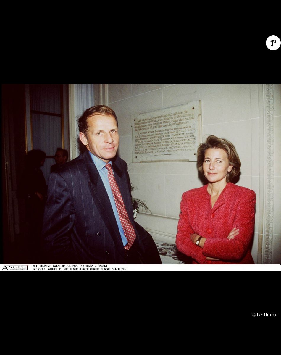 Claire Chazal et Patrick Poivre d'Arvor à Paris - Archives