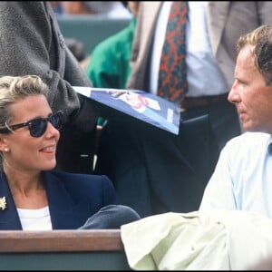 Claire Chazal et Patrick Poivre d'Arvor à Paris - Archives