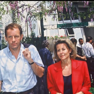 Claire Chazal et Patrick Poivre d'Arvor à Roland Garros 1992 - Archives