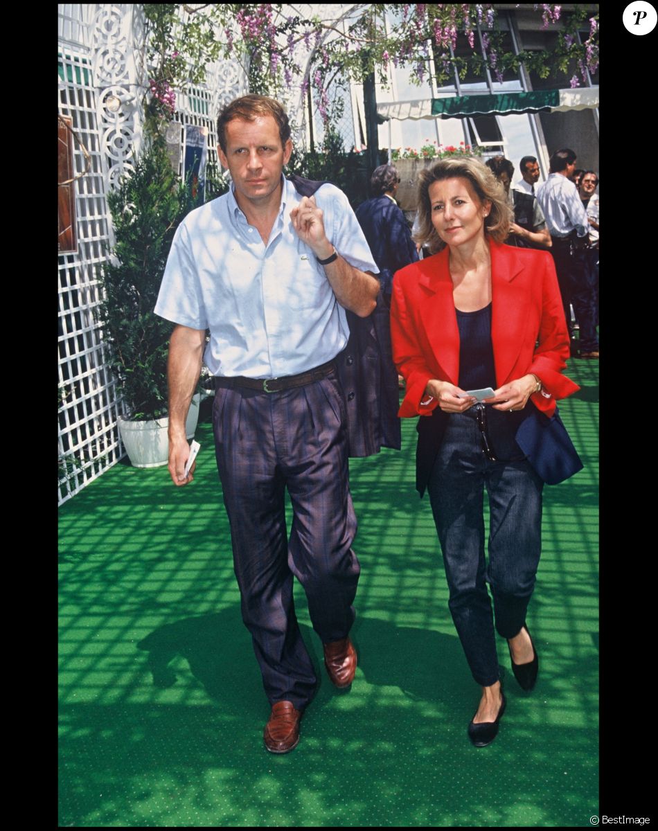 Claire Chazal et Patrick Poivre d'Arvor à Roland Garros 1992 - Archives