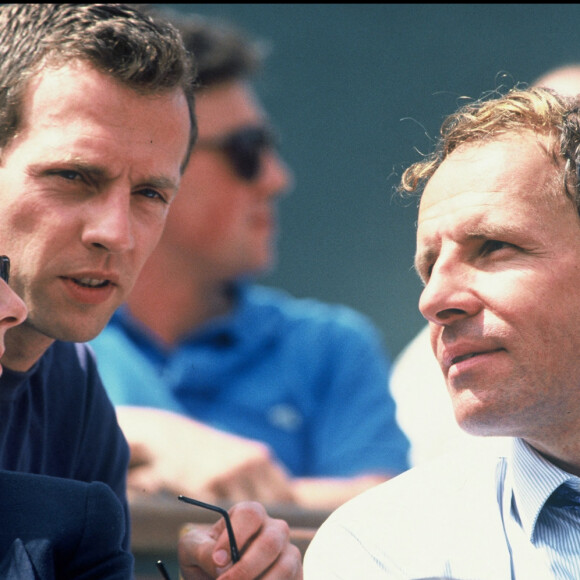 Claire Chazal et Patrick Poivre d'Arvor à Roland Garros 1992 - Archives