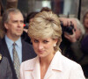 Lady Diana à Londres en 1996, avec son sac à main Lady Dior.