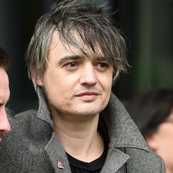 Pete Doherty arrive aux studios de la BBC. Salford, le 9 mai 2019.