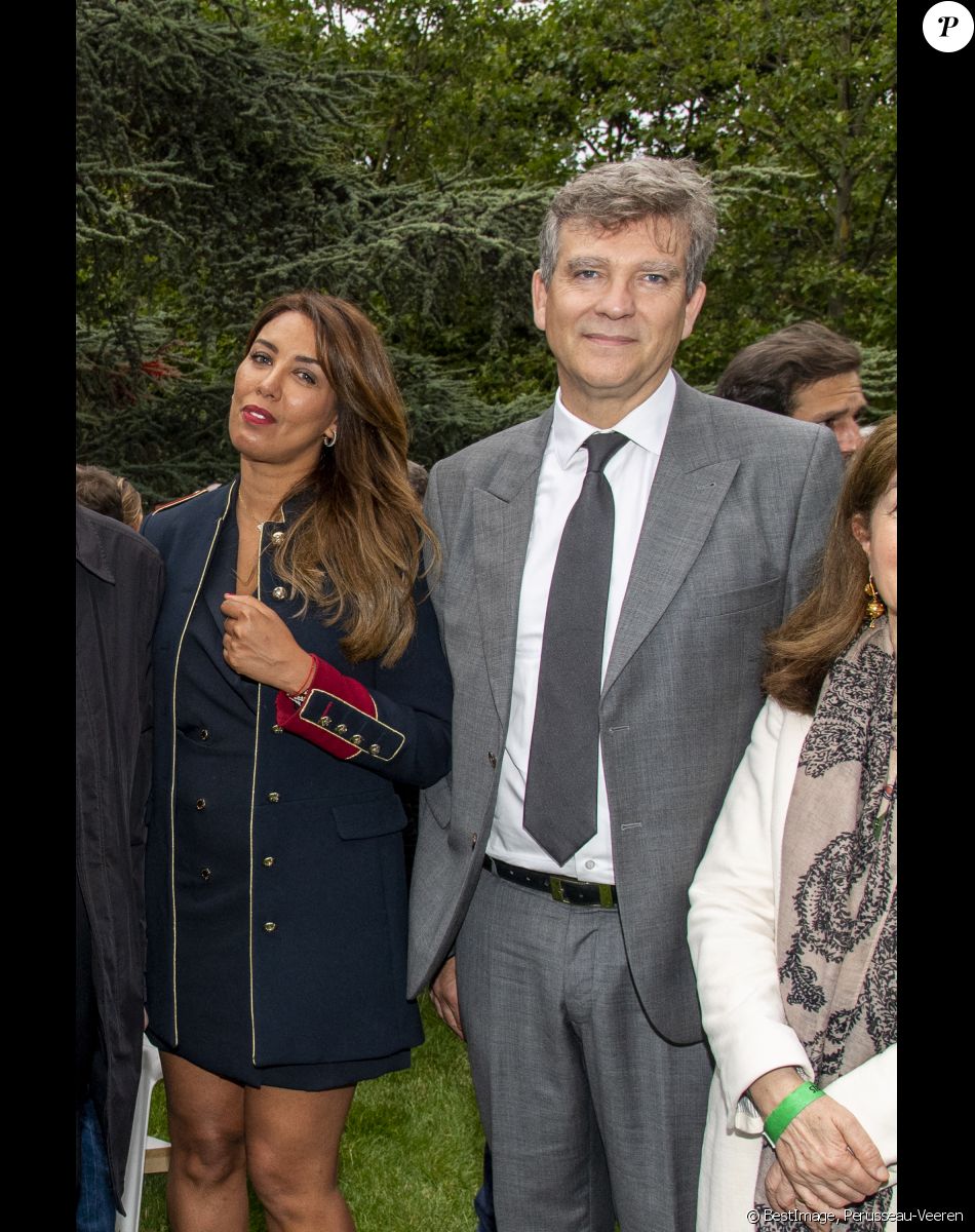 Exclusif - Arnaud Montebourg et sa compagne Amina Walter en backstage lors de l'évènement "Le Concert de Paris" depuis le Champ-de-Mars à l'occasion de la Fête Nationale du 14 Juillet 2021. © Perusseau-Veeren/Bestimage