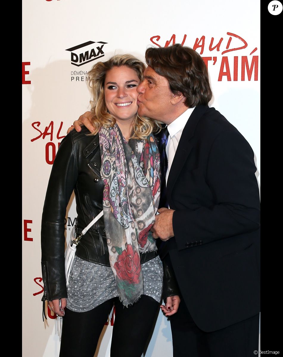 Bernard Tapie et sa fille Sophie - Avant-première de "Salaud on t'aime" à l'UGC Normandie sur les Champs-Elysées à Paris.